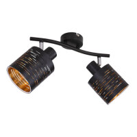 Nástěnné svítidlo TUNNO černá 2xE14, max. 15W 230V GLOBO 15342-2