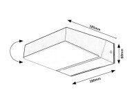 LAXA bílá LED 14W IP54