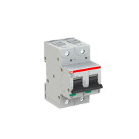 S802S-UCB50 jistič char. B 2p 50A 250V DC Icu 50kA ABB 2CCS862001R1505