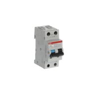 ABB DS201 M C10 A300 kombinace jistič/chránič 2P (1P+N) 10A 300mA C 10kA A