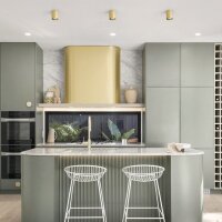 MANTOVA I stropní česaná mosaz 230V GU10 7W RENDL R14214