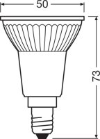 LED PAR16 P 3.7W 827 E14 LEDVANCE 4099854458149