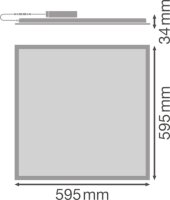 PANEL PRINT SKY 600 DALI SKY1 DA 600 V 33W LEDVANCE 4099854534744