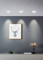 Vestavné svítidlo GEDREZ SET 5XLED-CCT d90 24,5W IP20 bílá EGLO 300185