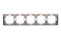 Rámeček 5-násobný Neos, Inox KONTAKT SIMON BMRC5/21