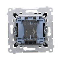 Spínač sériový IP44, s orientačním LED, 5So, 16AX 250V, černá matná