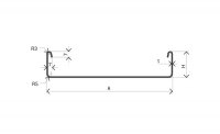 Žlab LINEAR 2     50/50 "SZ" 0,8mm