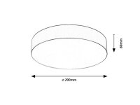 Stropní svítidlo DOLEN E27 2x MAX 9W RABALUX 75067