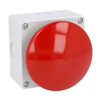 Lovato LP9S01R Nouzový spínač s návratem d90mm červený hříbek 1 vyp kontakt
