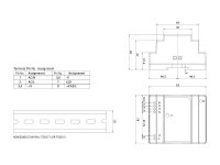 Meanwell DR-30-12 DR-30-12 zdroj pro Commax na DIN 230V