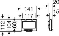 odklápěcím víkem, 6 modulových jednotek HENSEL Mi KL 6