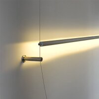 Nástěnné uchycení s napájením KLUŚ 73mm stříbrná /00198/ ALUMIA C28251N00