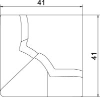 OBO ATR AI3212 blc Vnitřní roh ATR variabilní 41x41x35,1 čistě bílá