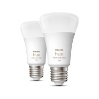 Philips Hue White and Color Ambiance LED žárovka 9W 1100lm (75W) E27 (2ks)