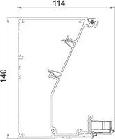 OBO 6115775 kanál Design, vestavba přístr. GAD UEL