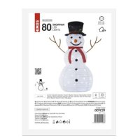 LED skládací sněhulák, 90 cm, venkovní i vnitřní, studená bílá EMOS DCFC29