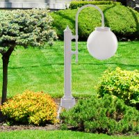 Sloupové svítidlo Bakchus sloup malý s ramenem bílá 60W IP23 E27 916111/08