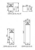 Zahradní svítidlo Kanlux CERTA LED EL-14L-UP