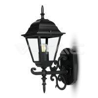 Wall Lamp Small Matt Black Up E27,  VT-7