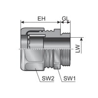 WKK PG 42 KV černá MURRPLASTIK MR-84101066