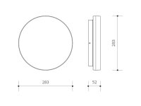 VERONA CIRCLE přisazené stropní či nástěnné LED svítidlo CCT IP54 bílá
