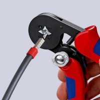 KNIPEX 975304 lisovací kleště na dutinky 0,08-16mm2 dle UL čtyřhran profi (LDU)