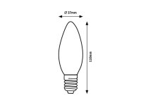 Světelný zdroj SMD LED, E14 C37, 5W, 450lm, RGB RABALUX 79002