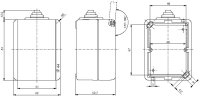 ABB Praktik 5518-2929 B Zásuvka jednonásobná s víčkem,IP44