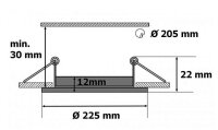 L-mini LED panel 17W-WW teplá bílá T-LED 10248