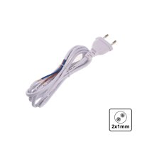 2m 2x1mm W2M21 bílá flexo šňůra T-LED 111283