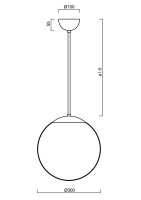 Závěsné svítidlo ISIS P2 PE 20W IP40 3K ON/OFF bílá OSMONT ISI66002