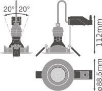 LEDVANCE KIT LEDr GU10 8.3W CRI90 3000K DIM