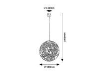 EUDORA LED 12W IP20 chromová 3000K 650lm RABALUX 72220