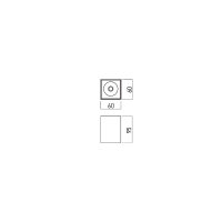 XCARD SQ. CEILING FITTING GU10/PAR16 1x5