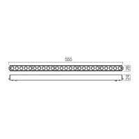 XTINY MAGNETIC LINEAR GRILLE 555mm 30W 4