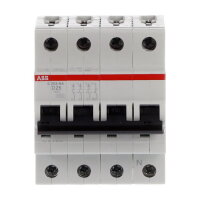 ABB S203-D25NA jistič 3F odpojení N vodiče (3+NA) 25 A char. D 6kA