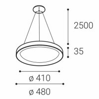 BELLA SLIM 48 P-Z, CF 38W 2CCT 3000K/4000K  ZBTW LED2 3271858ZBTW