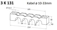 Kabelová příchytka FORMZEUG 3 K 131 Multi pro kabely 4x 10-33mm