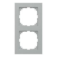 Rámeček Merten M-Pure, dvojnásobný, aluminium, matný plast MEG4020-3660