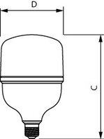 Světelný zdroj Corepro LEDBulbND 4.3Klm 40W 830E27 T120 PHILIPS 872110306429500