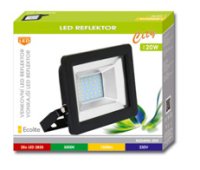 LED reflektor STAR SMD 30W,5000K,IP65,2400Lm ECOLITE RLED48WL-30W