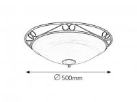 Athen E27 3x 60W IP20 černá RABALUX 3723