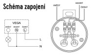 Soumrakový spínač ORBIS VEGA 5-300lux 10A 230V IP54 na povrch 1000803