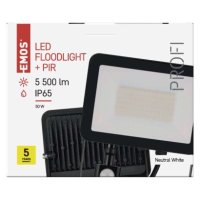 LED reflektor INOVO s pohybovým čidlem, 50W, antracit, neutrální bílá ZS2742