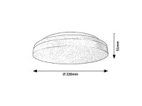 Zenon LED 18W IP54 bílá RABALUX 2697