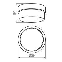 Přisazené svítidlo TUNA MINI N 08091 Kanlux