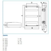 IP40 DSG 54 W 04090.S rozváděčová skříň IP40 DESIGN vč. svorkovnic IBOCO 04090.S