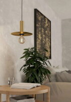 Závěsné svítidlo ESCANDELL E27 kartáčovaná mosaz/černá 1X40W EGLO 900731