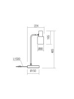 Stolní lampa AURUM VE 1x15W E27 BLACK/ANTIQUE BRASS REDO 01-3081