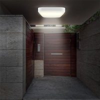 LED venkovní osvětlení čtvercové, 13W, 910lm, 4000K, IP54, 16cm SOLIGHT WO751